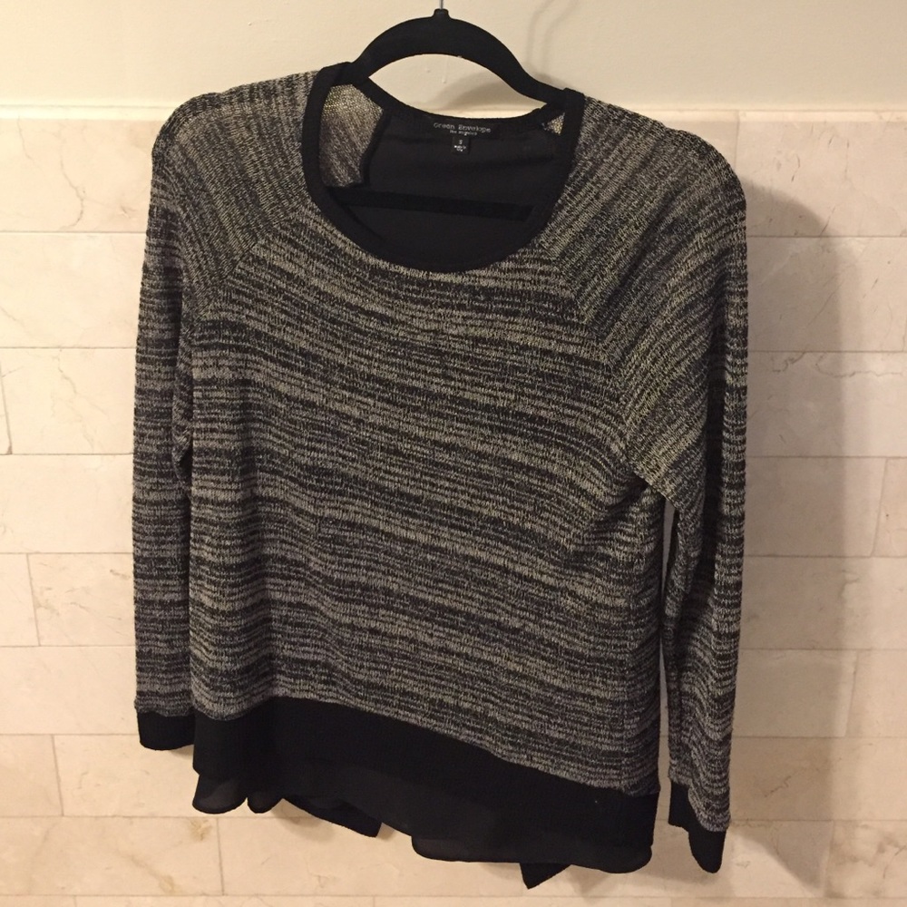 Green Envelope Sweater