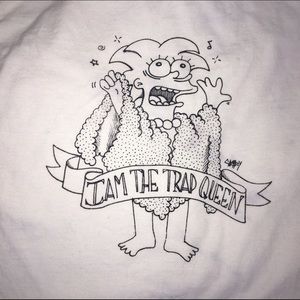 Lisa Simpson white graphic tee