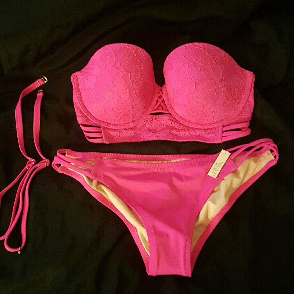 🎈🎉SALE🎉🎈NWT VS Midi Beach Bandeau Bikini