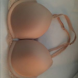 PINK by Victoria's Secret push up bra nude lace