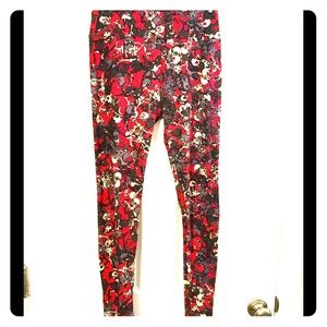 Red Skull LuLaRoe OS Leggings