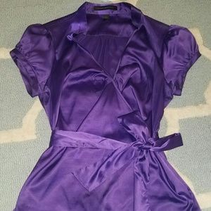 Express Dressy Wrap Shirt