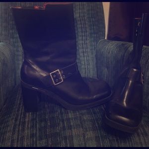 Black Heeled Boots