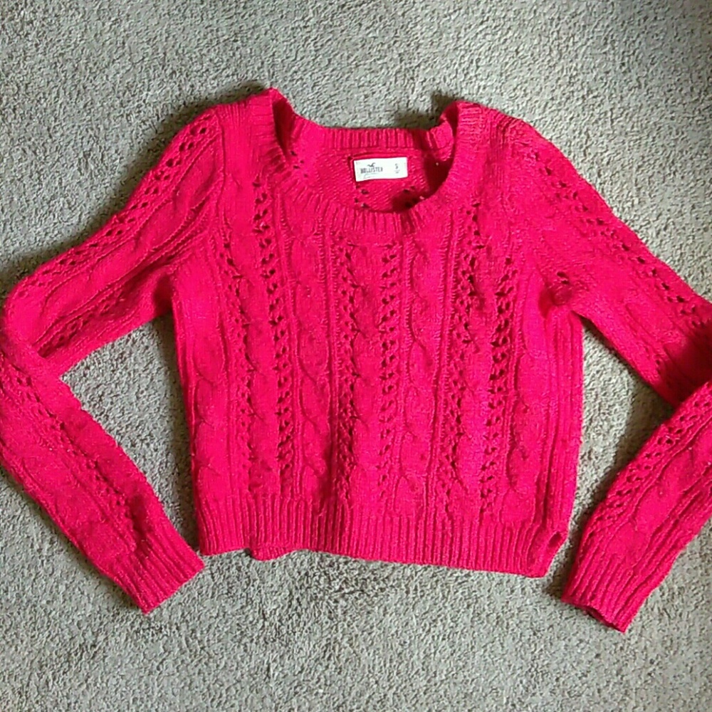 Crop Red Sweater.