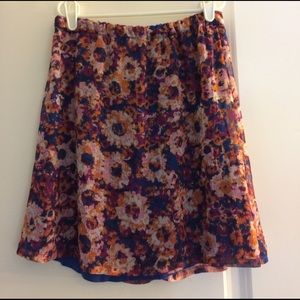Flower Print Skirt