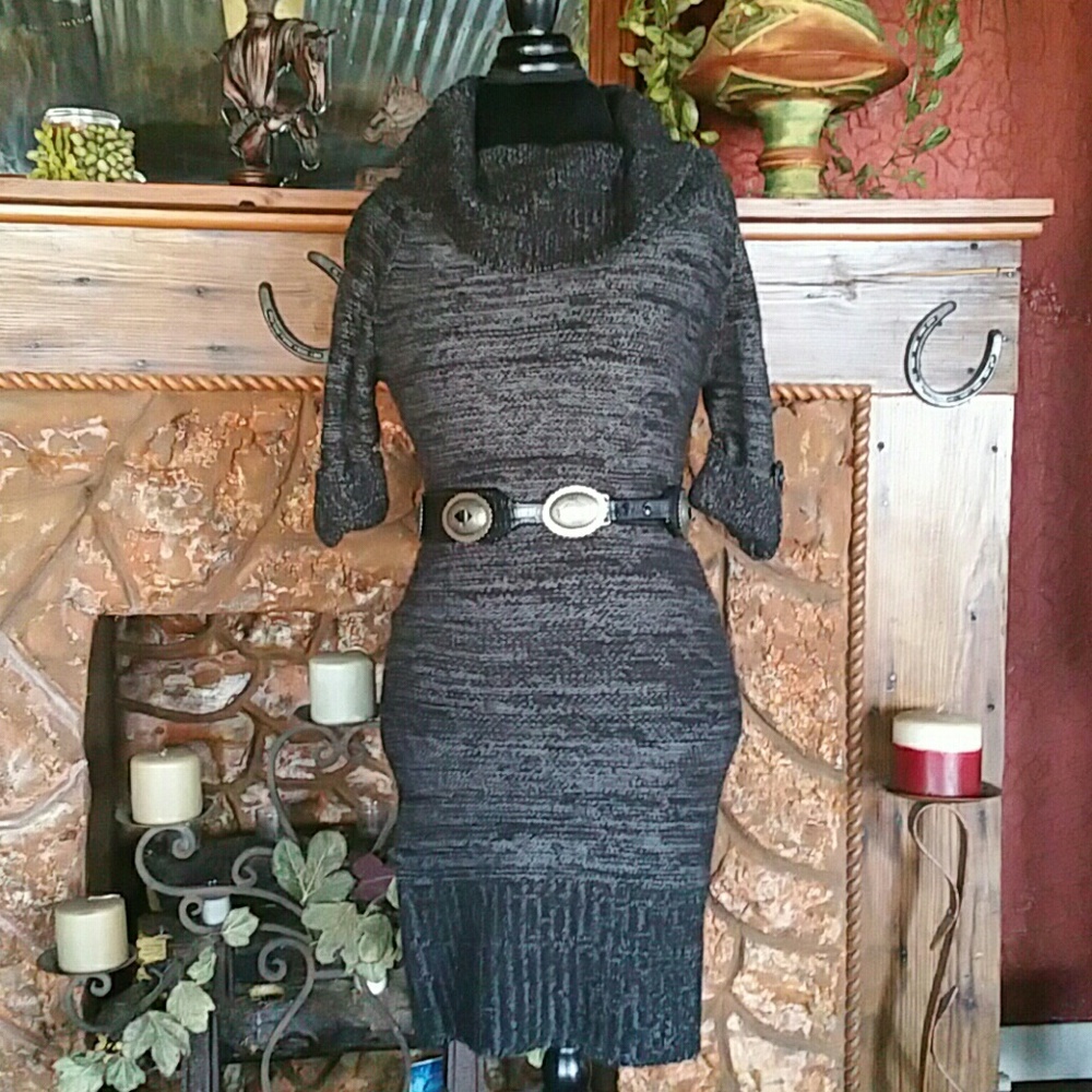 "Demanding" Sweater Dress"