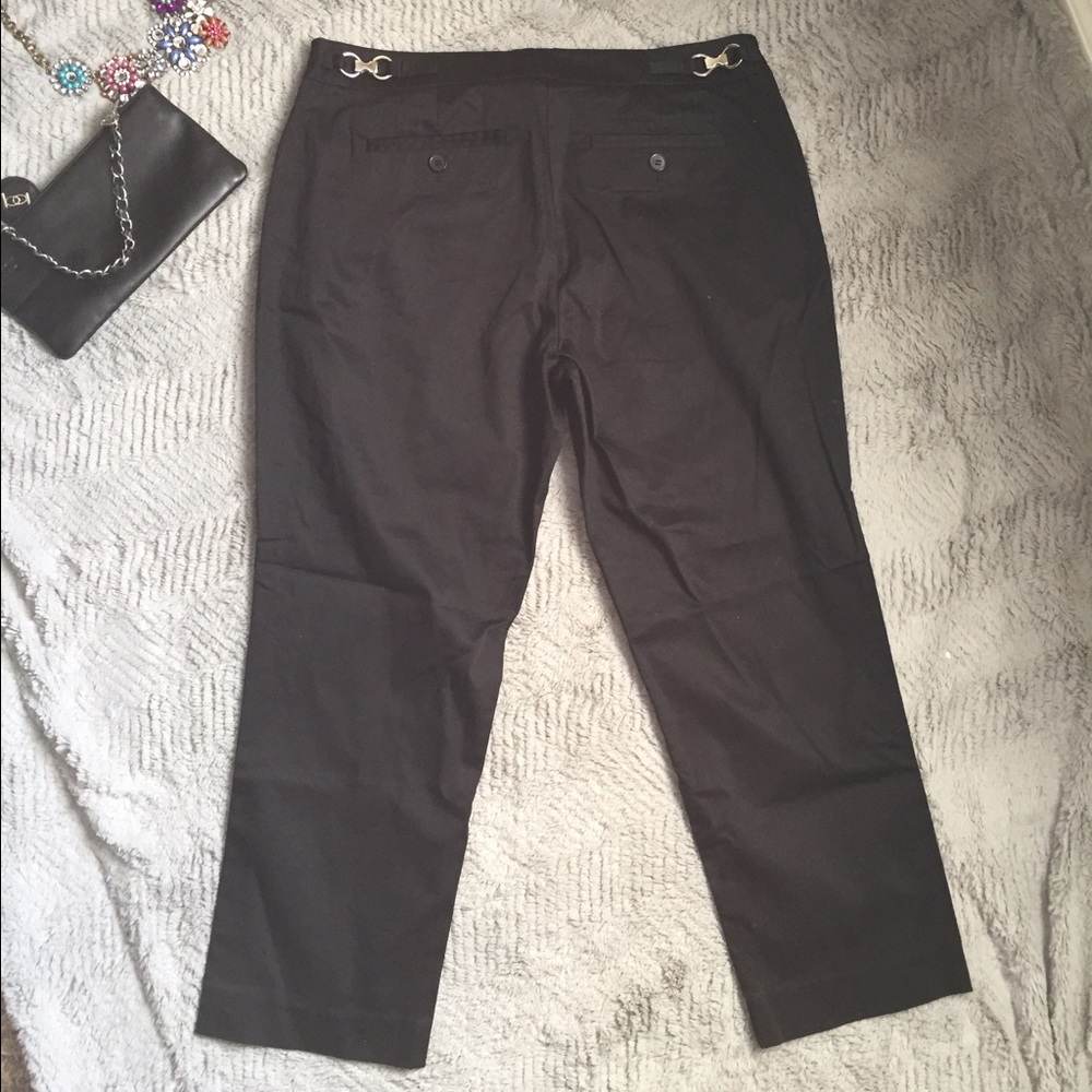 Black Crop Slacks NY&Co - Picture 2 of 3