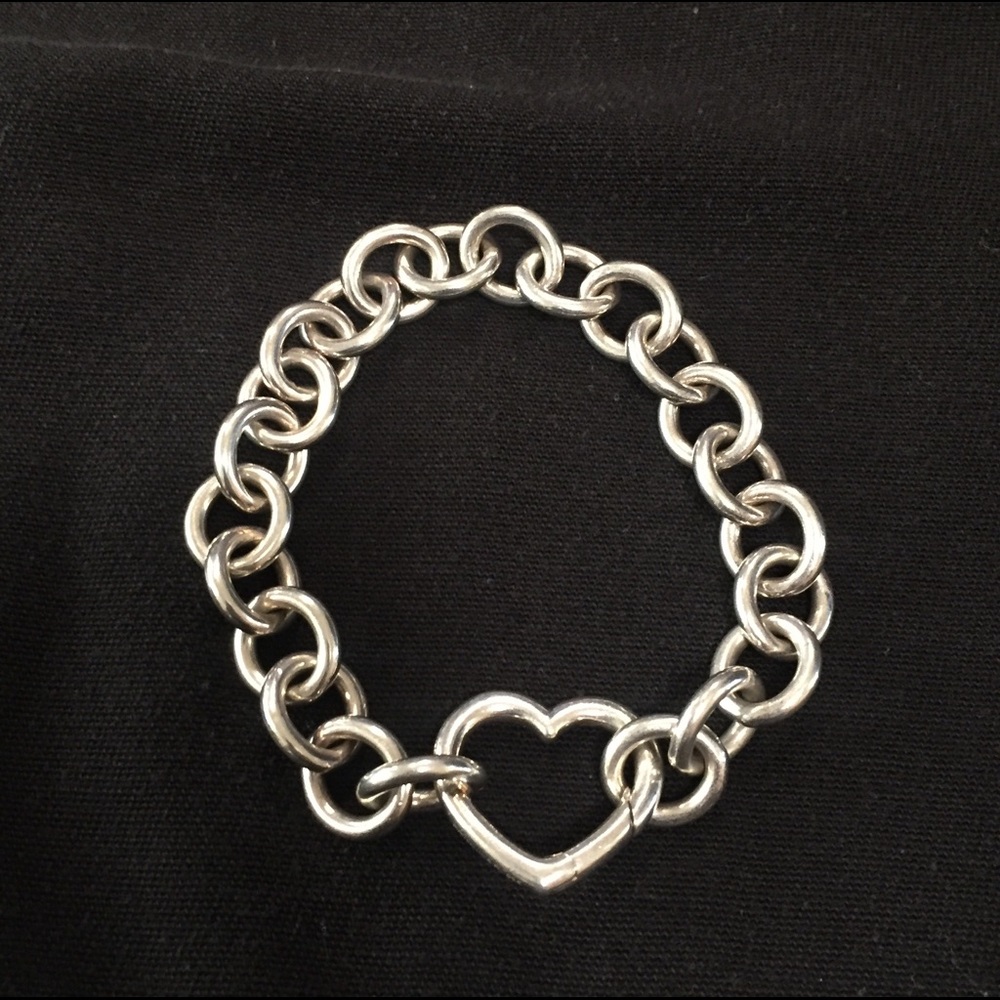 Tiffany & Co Round Link Heart Bracelet