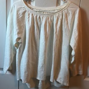 Madewell quarter sleeve flowey blouse