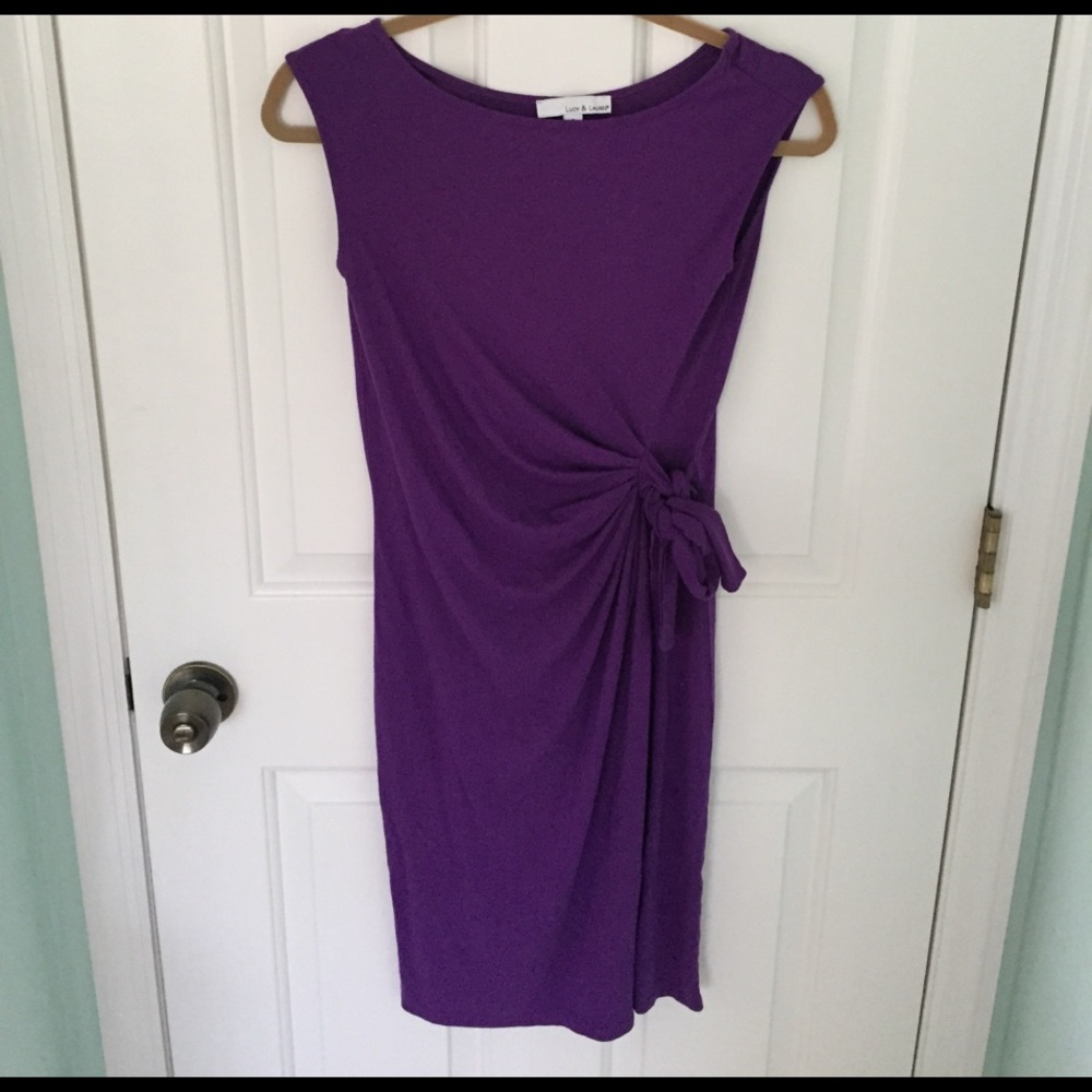 flirtatious purple dress