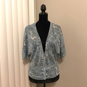 Sheer Button Blouse