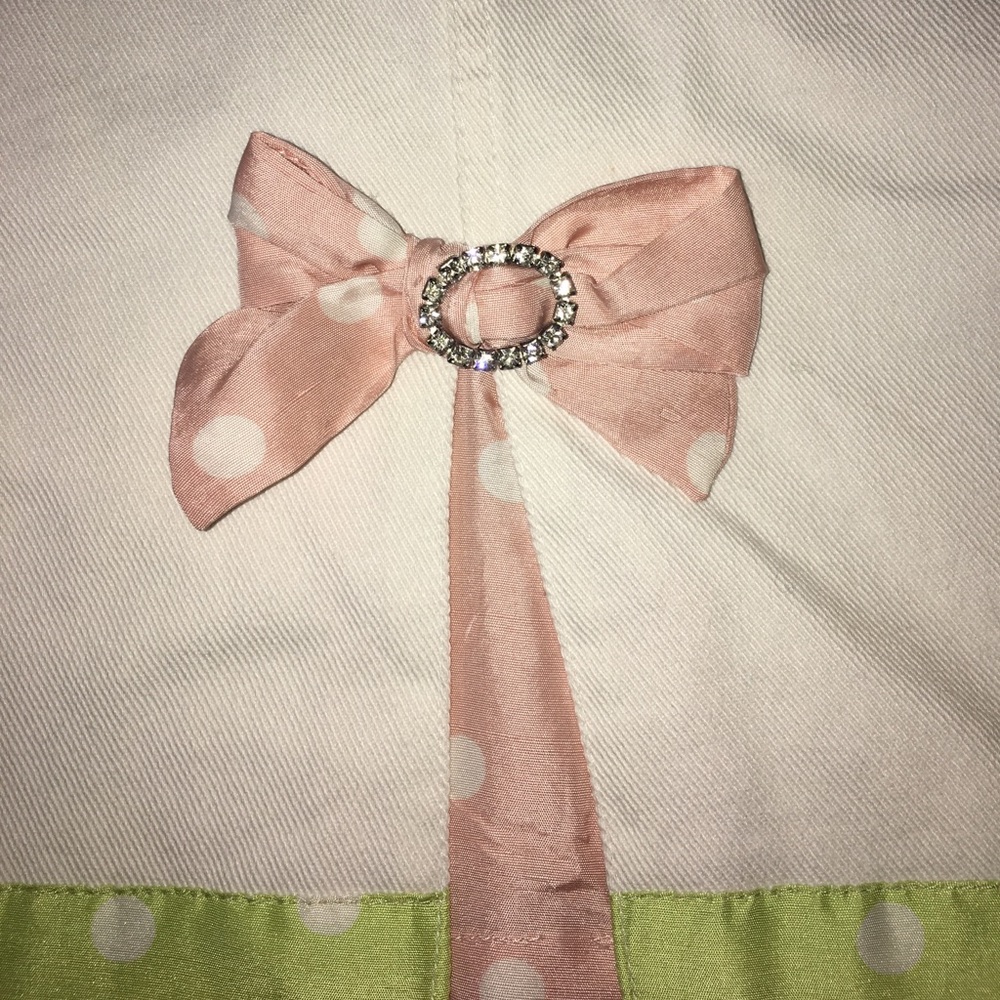 Too-She-She White Bow Jean Skirt