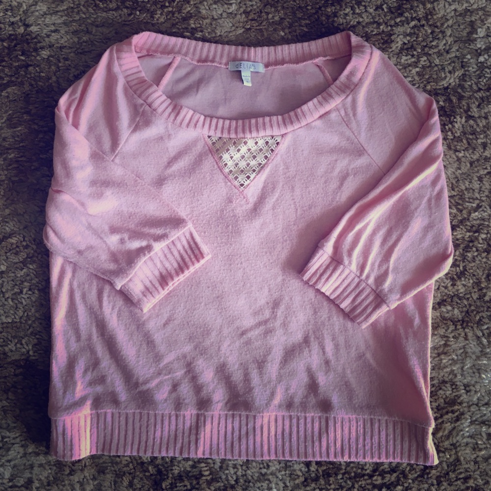 Delia’s Cozy Pink Sweater