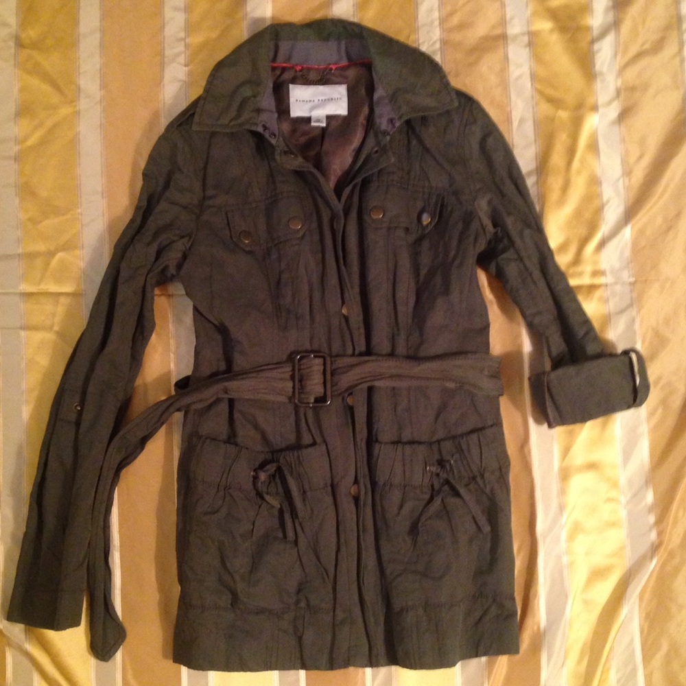 Banana Republic Cargo Jacket Green XS