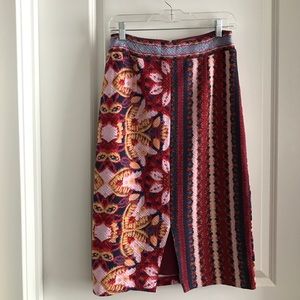 Mauve midi skirt Anthropologie sz M