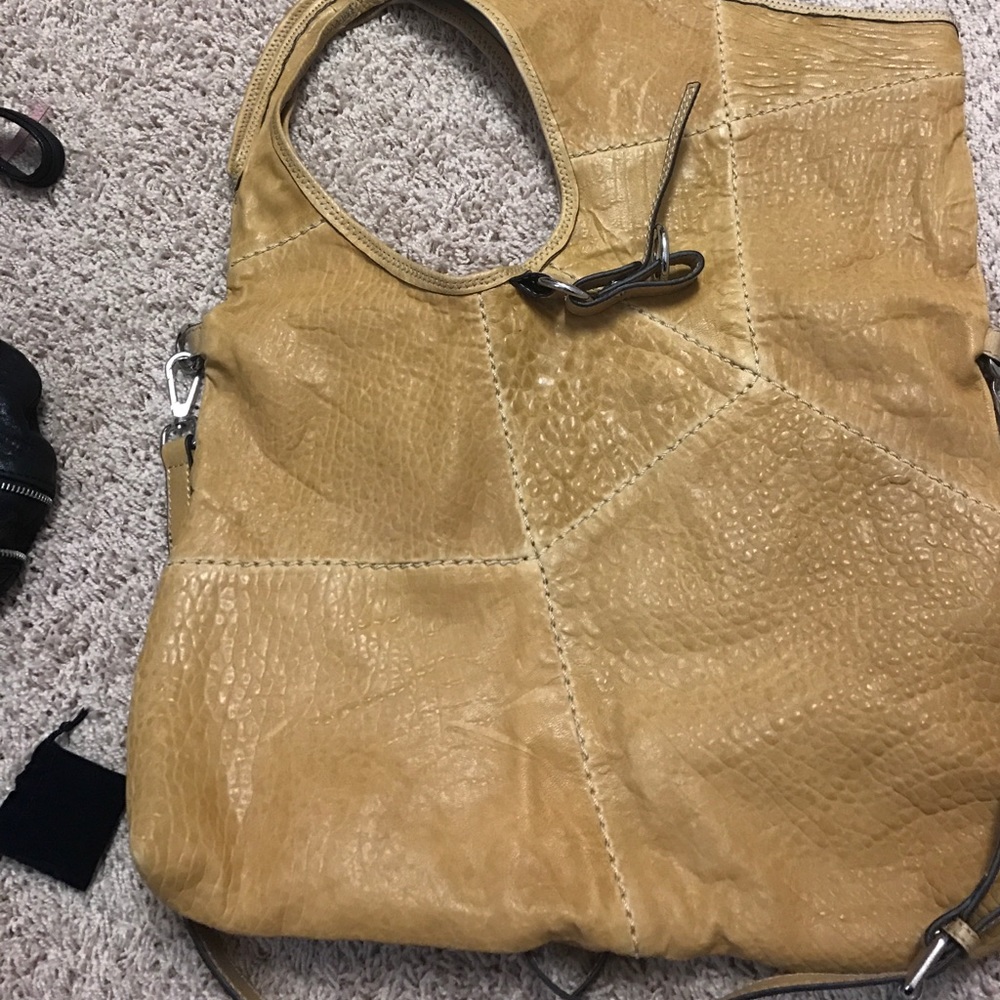 Brand new leather cross body tote from Italy