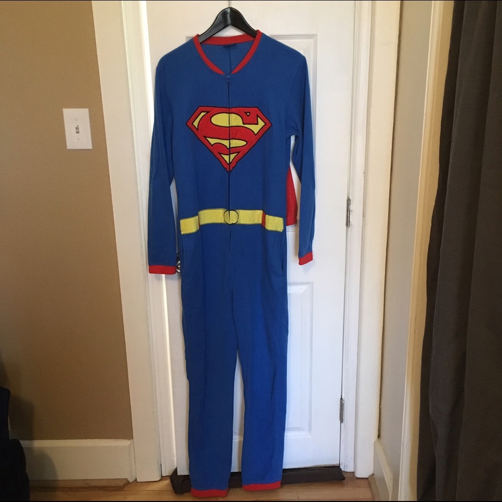 Superman onesie PJs - Cape included :)