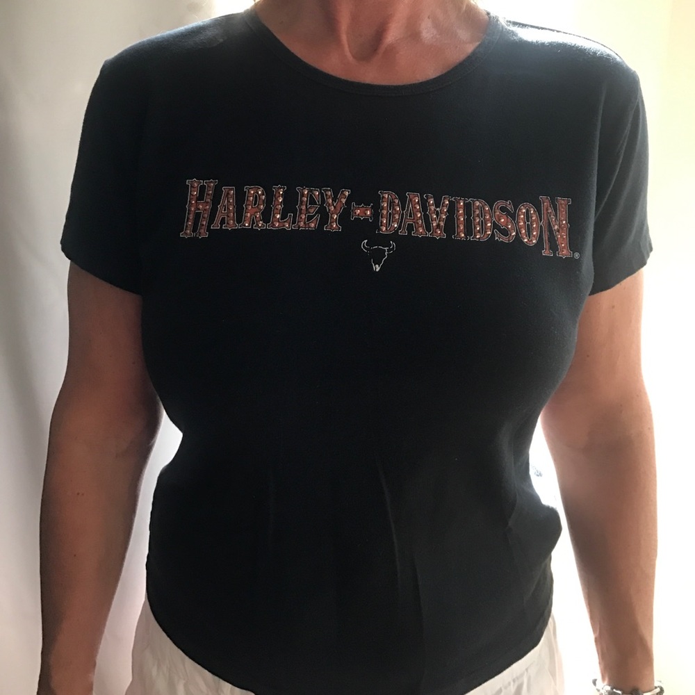 HD studded Shirt black great condition large