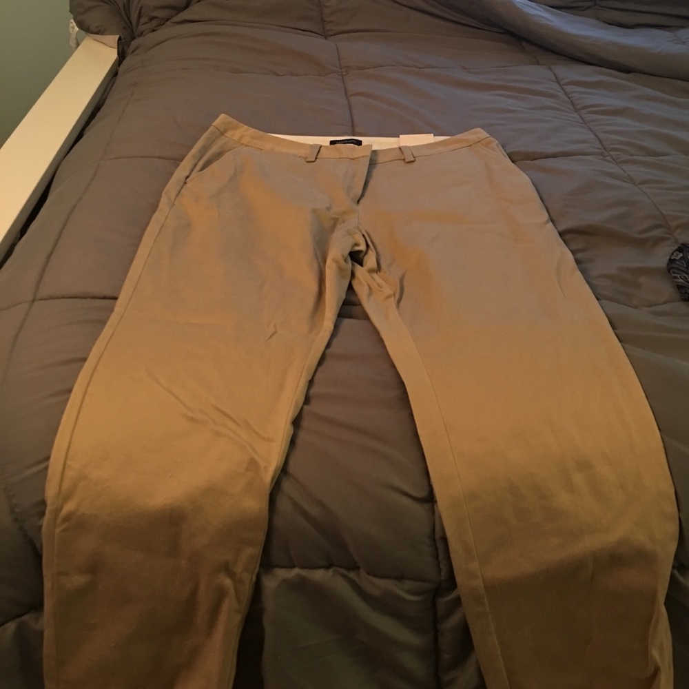 Khaki women's work pants