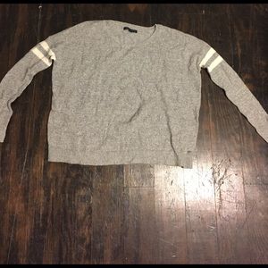 Grey varsity sweater