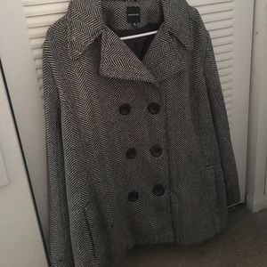 Jacket (black and white). Worn once.