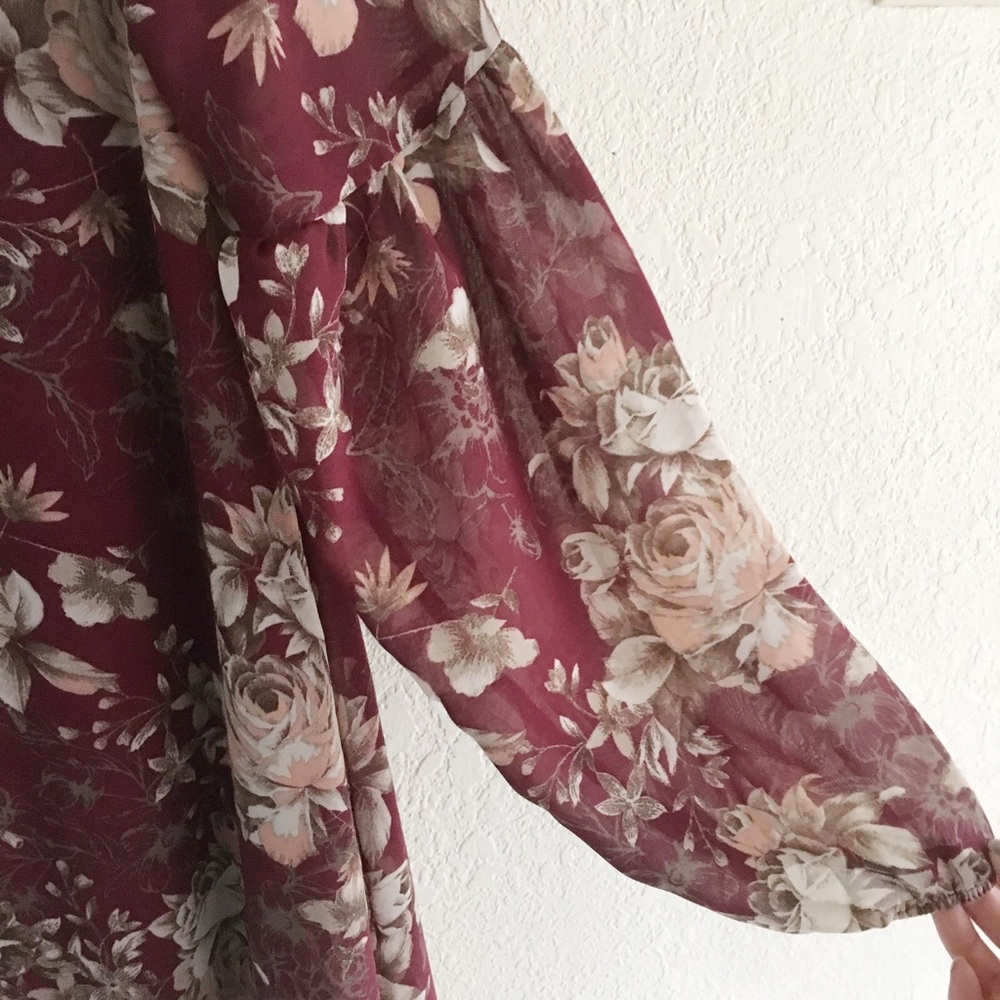 Floral Choker Mini Dress - Picture 4 of 6