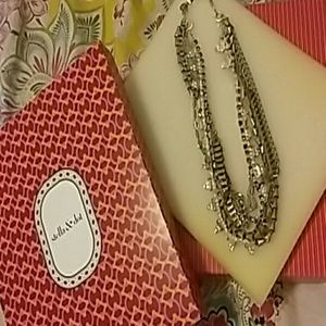 Stella & Dot Sutton Necklace Authentic Mixed Metal