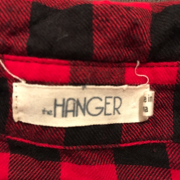 SOLD!!Plaid, 3/4 button top, collared shirt. NWOT. - Picture 4 of 5