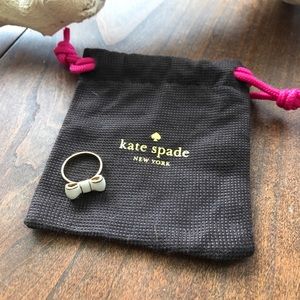 Kate Spade Bow ring with bag