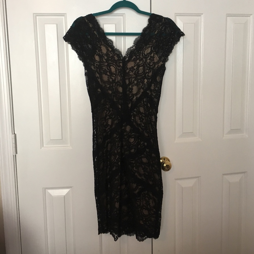 Black lace dress