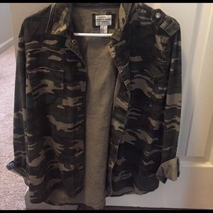 Forever 21 Camo denim jacket