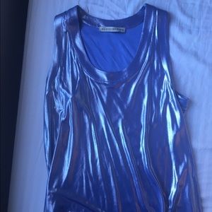 Blue Balenciaga Tank Top