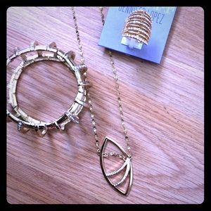 NEW! 3 pieces! JLo necklace, bracelet, and ring.