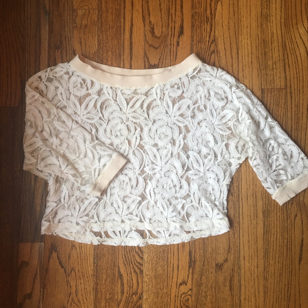 Lace crop top