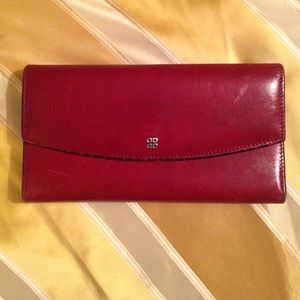 Bosca Wallet Red Leather
