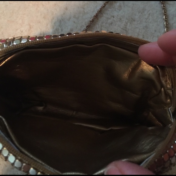 Gold evening bag - Picture 2 of 3