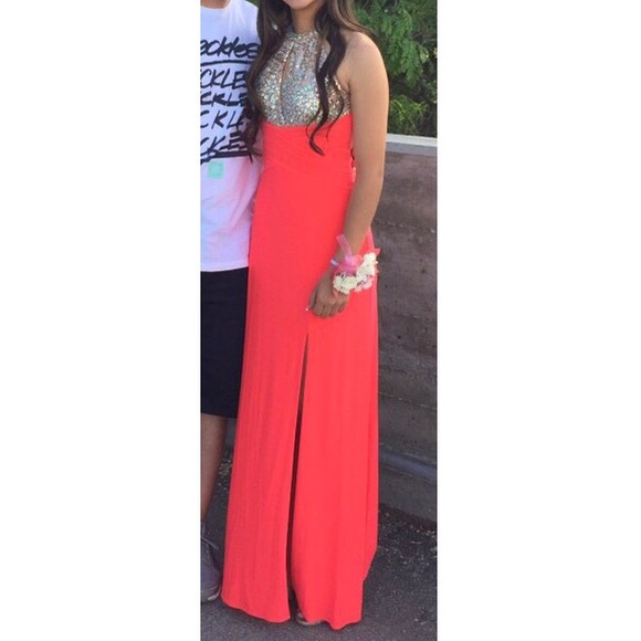 Morgan and Co. Coral Prom Dress - Picture 1 of 5