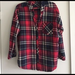 Oversized flannel shirt