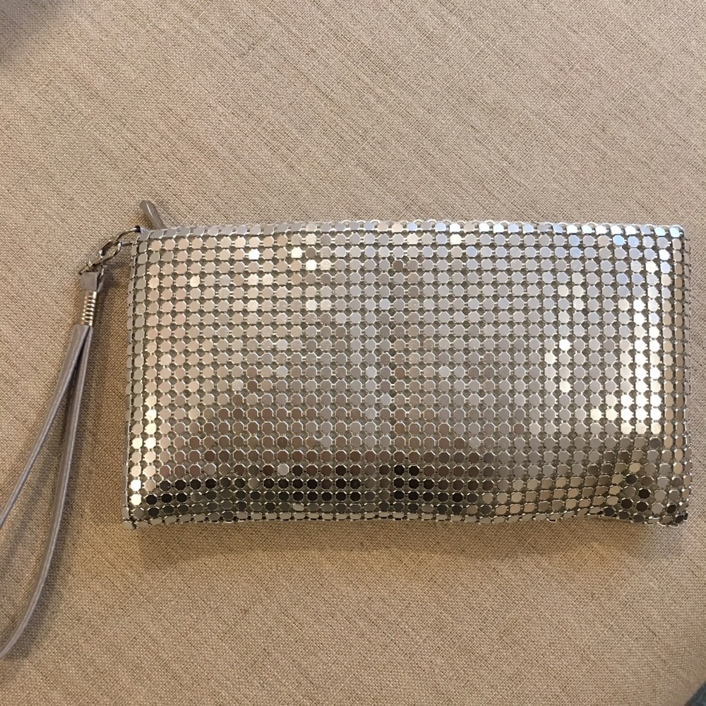 Silver chain mail wristlet