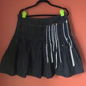 Oilily Pleated Denim Skirt