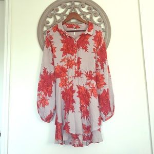 Free People Flowered dress, L