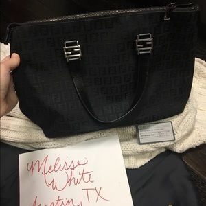 Authentic Fendi shopper tote