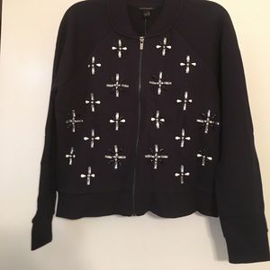 BRAND NEW - Banana Republic sequined zip-up jacket