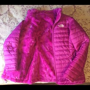 North Face Reversible Mossbud Swirl Jacket