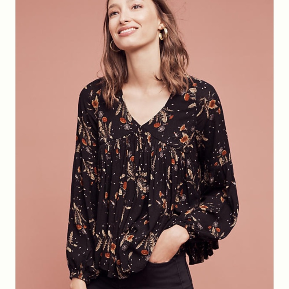 Anthropologie Holding Horses Free Verse blouse