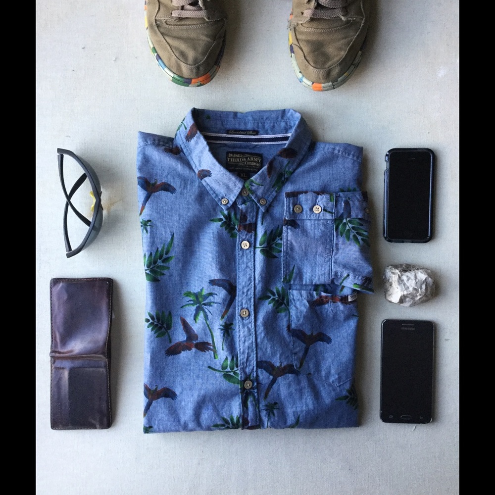 Wild Bird Men's Dress shirt Slim Fit XL - Picture 1 of 6