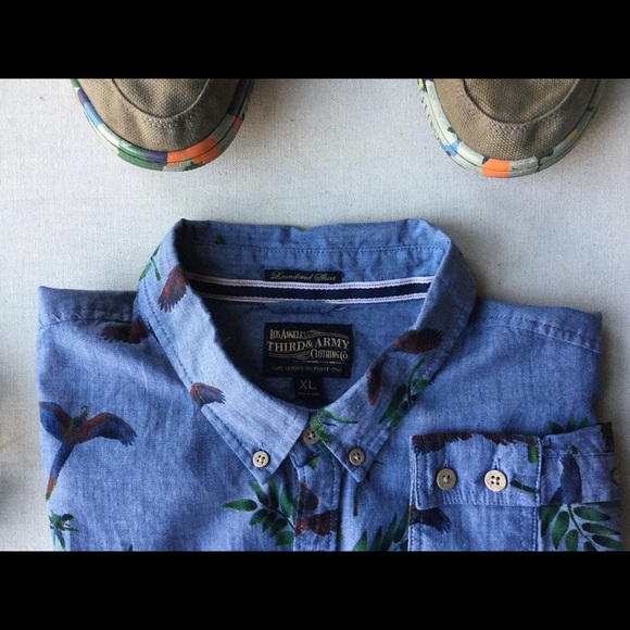 Wild Bird Men's Dress shirt Slim Fit XL - Picture 2 of 6