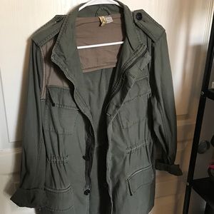 Buttoned up/Zip up Military Jacket