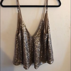 ❌SOLD❌ super cute trendy Tobi Sequin Tank
