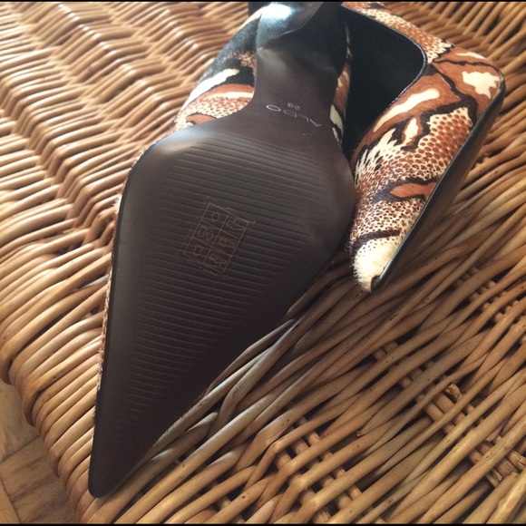 Aldo Leopard Print Calf-Fur Heels - Picture 7 of 8